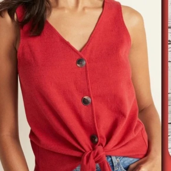 Old Navy Tops - Red Tank Top- Old Navy.